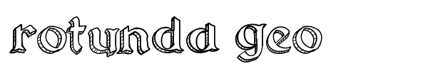 Rotunda Geo font preview